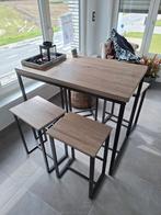 Table de bar avec 4 tabourets, Comme neuf, Enlèvement ou Envoi