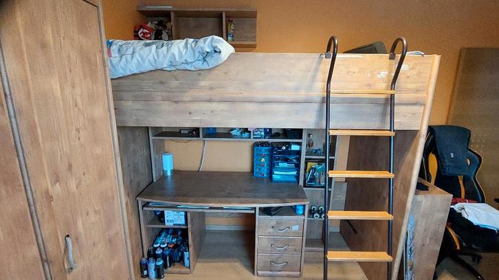 Lit mezzanine, Maison & Meubles, Chambre à coucher | Lits superposés & Lits mezzanines, Utilisé, Lit mezzanine, 100 cm, 210 cm