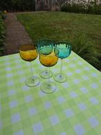 Oud gekleurde wijnglazen, Antiek en Kunst, Ophalen