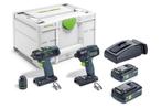 Festool set schroefmachines TID 18 HPC 4,0 I-Set T18 NIEUW, Ophalen of Verzenden, Nieuw, Boor- en Schroefmachine, Variabele snelheid
