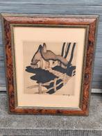 Gravure signe Maurice Vlaminck, Antiek en Kunst, Ophalen of Verzenden