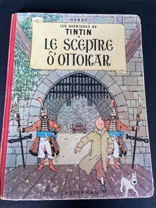 Tintin; Le sceptre d'Ottokar en B12bis, Boeken, Stripverhalen, Gelezen, Eén stripboek, Ophalen