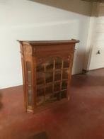 Eikenhouten vitrinekast, Antiek en Kunst, Ophalen