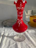 Vase Murano rouge – Stelvia – fait main – Italie, Antiquités & Art, Enlèvement ou Envoi