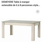 Table à manger extensible aspect béton 1m60 / 2m *neuve*, Maison & Meubles, Enlèvement, Neuf