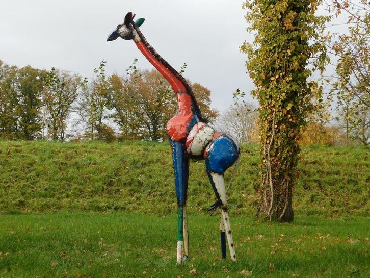 Giraffe ''Zawadi'' XL - 200 cm - Handgemaakt, Verzamelen, Beelden en Beeldjes, Ophalen of Verzenden