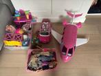 Barbie grote set met wagen en vliegtuig, Kinderen en Baby's, Speelgoed | Poppen, Ophalen, Zo goed als nieuw, Barbie