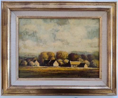 Juliaan Van Gaubergen (Aarschot 1921-1984). Olieverf., Antiek en Kunst, Kunst | Schilderijen | Klassiek, Ophalen of Verzenden