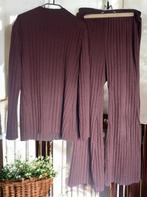 Tweedelige stretchy kleding set wijnrood XXL, Kleding | Dames, Verzenden, Nieuw, Rood, Overige typen
