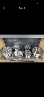 11 delige rvs kookpannenset. Nieuw in verpakking!, Huis en Inrichting, Ophalen, Nieuw