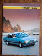 TALBOT  SOLARA  1985, Boeken, Ophalen of Verzenden, Nieuw, Overige merken