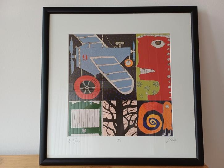 Litho Christian Sylvain - "No" (genummerd en gesigneerd), Antiek en Kunst, Kunst | Litho's en Zeefdrukken, Ophalen