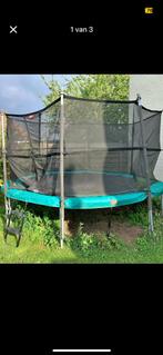 Trampoline valnet 380 met palen, Kinderen en Baby's, Speelgoed | Buiten | Trampolines, Ophalen, Zo goed als nieuw