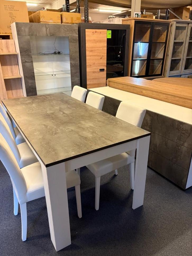Volledige eetkamer incl 6 stoelen, Huis en Inrichting, Complete eetkamers, Zo goed als nieuw, 6 tot 8 stoelen, Ophalen