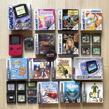 Nintendo Game Boy-consoles + spellen beschikbaar voor biedingen