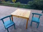 kindertafel + 2 stoeltjes, Kinderen en Baby's, Kinderkamer | Tafels en Stoelen, Ophalen, Gebruikt, Tafel(s) en Stoel(en)