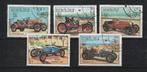 Laos.  Klassieke raceauto's.  Bugatti, Daimler., Verzenden, Gestempeld, Auto's