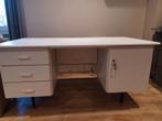 Witte bureau, Huis en Inrichting, Ophalen, Gebruikt, Bureau