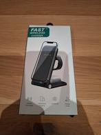 Nieuwe 3-in-1 draadloze oplader 15W (wit) (GSM+Watch+Earbuds, Ophalen of Verzenden, Nieuw