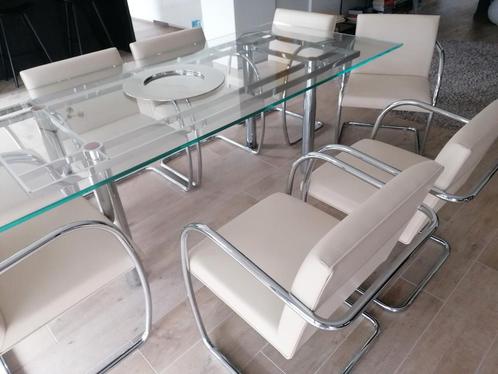 Table et 8 fauteuils Knoll, Huis en Inrichting, Tafels | Eettafels, Zo goed als nieuw, Ophalen of Verzenden