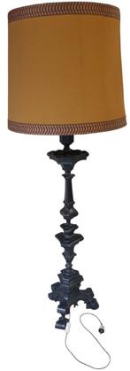 tinnen staande lamp., Antiek en Kunst, Ophalen