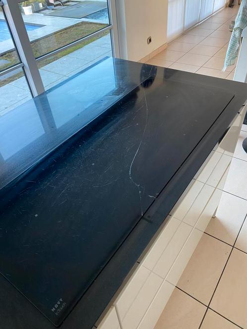 Novy kookplaat 100x40cm werkend, maar met barst., Elektronische apparatuur, Kookplaten, Gebruikt, Ophalen