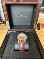 Horloge voor mannen 18 K Maurice Lacroix, Handtassen en Accessoires, Horloges | Heren, Leer, Polshorloge, Zo goed als nieuw, Goud