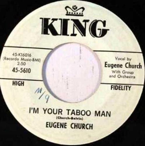 Eugene Church ‎– I'm Your Taboo Man " Popcorn Promo  ", Cd's en Dvd's, Vinyl Singles, Zo goed als nieuw, Single, R&B en Soul, 7 inch