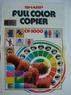 Sharp CX-5000 full color copier 1986 Brochure Catalogue Pros, Zakelijke goederen, Kantoor en Winkelinrichting | Apparatuur en Telecommunicatie