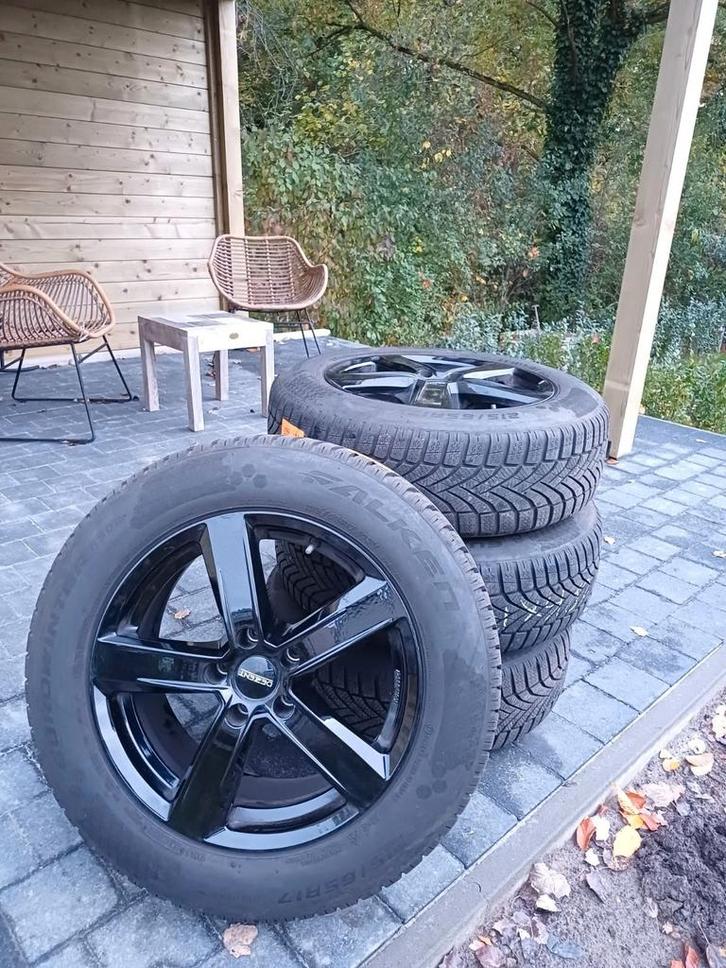 winterbandenset Falken 215/65 17' inclusief Dezent velg, Auto-onderdelen, Banden en Velgen, Band(en), Winterbanden, 17 inch, 215 mm