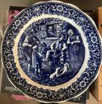 Vintage bord blauw aardewerk, Antiek en Kunst, Antiek | Wandborden en Tegels, Ophalen