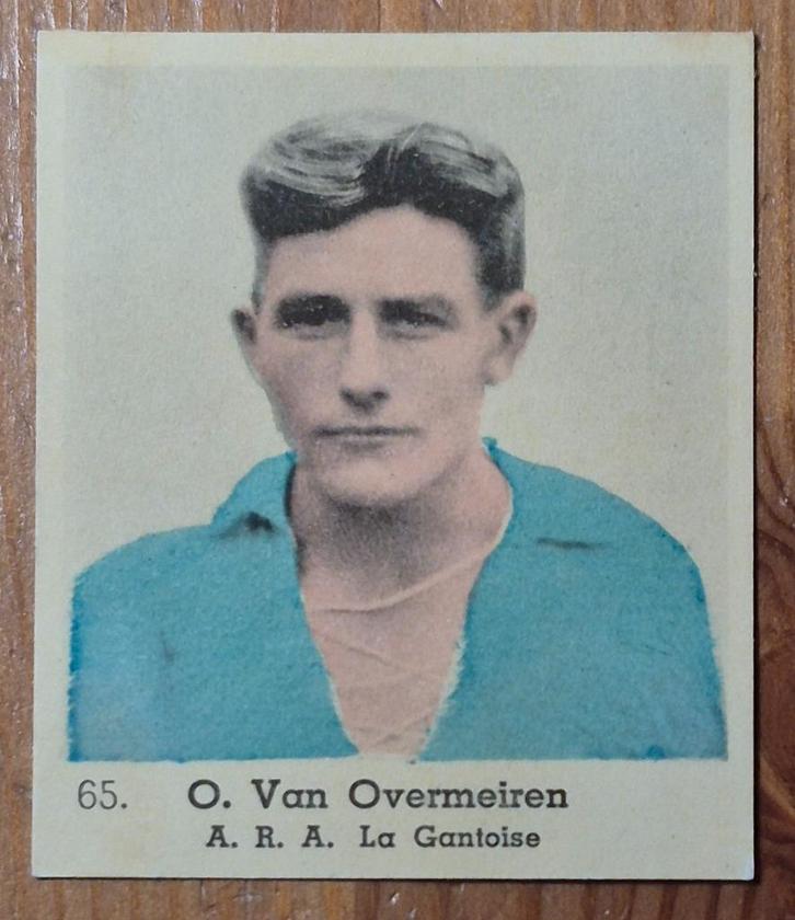 1930s Lecocq (pre panini) Van Overmeiren ARA La Gantoise!, Verzamelen, Sportartikelen en Voetbal, Gebruikt, Poster, Plaatje of Sticker
