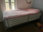 1 persoonsmatras met topper 200 x 90: samen 90 euro, Ophalen, 90 cm, Eenpersoons, Zo goed als nieuw