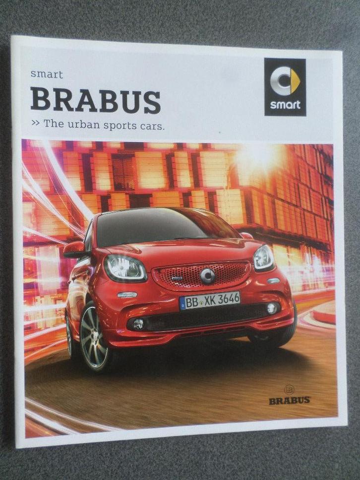Smart ForTwo & Forfour Brabus 2016 Brochure, Boeken, Auto's | Folders en Tijdschriften, Ophalen of Verzenden