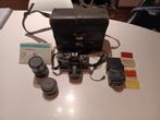 Mamiya analoge fotocamera met extra lenzen en flits, TV, Hi-fi & Vidéo, Appareils photo analogiques, Enlèvement ou Envoi, Utilisé