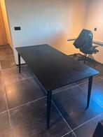 Zwart eiken tafel 180x90, Huis en Inrichting, Tafels | Eettafels, Ophalen, Zo goed als nieuw