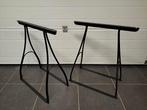 2 tréteaux en métal époxy noir, Enlèvement, Comme neuf