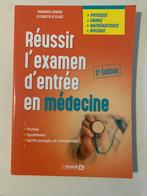 Réussir l’examen d’entrée en médecine 2e Edition - De Boeck, Livres, Livres d'étude & Cours, Comme neuf
