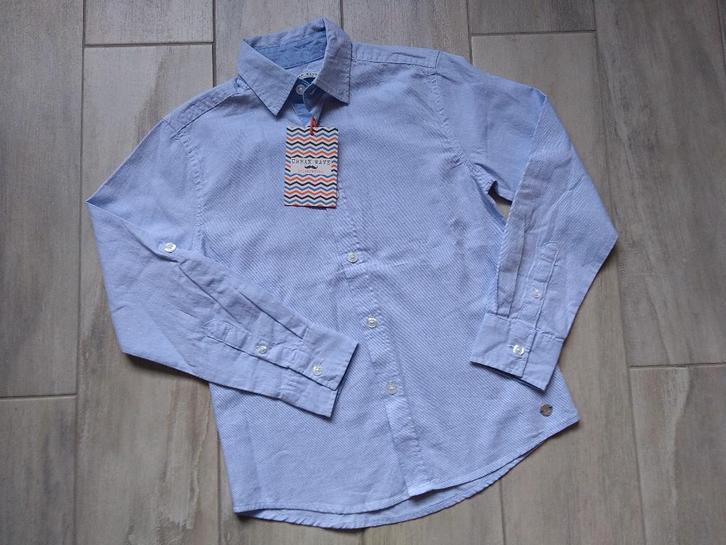 ★ M128 - Nieuw deftig hemd, Kinderen en Baby's, Kinderkleding | Maat 128, Nieuw, Jongen, Overhemd of Blouse, Ophalen of Verzenden