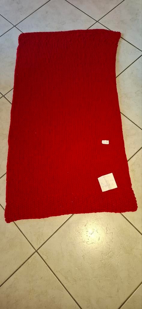 Groot stuk zelf gebreid L 124 cm / B 70 cm, Maison & Meubles, Accessoires pour la Maison | Plaids & Couvertures, Enlèvement