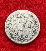 Zeer zeldzaam: 20 cent France Napoleon III 1863 in zilver, Ophalen of Verzenden, Zilver