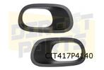 Citroen C3 (9/16-) mistlampgrilleset Links+Rechts zwart (bij, Neuf, -, -, Avant
