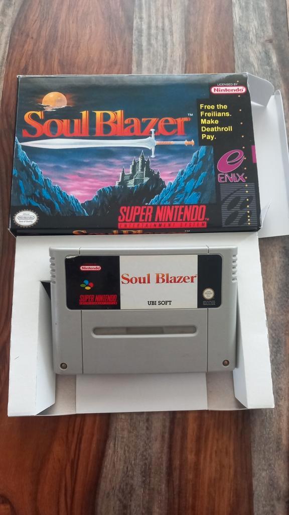 Soul Blazer SFRA  Snes Super Nintendo rpg super famicom, Consoles de jeu & Jeux vidéo, Jeux | Nintendo Super NES, Enlèvement ou Envoi