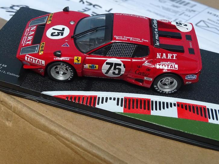 Ferrari 365 GT4 Le Mans 1977 Presse 1/43, Hobby & Loisirs créatifs, Voitures miniatures | 1:43, Comme neuf, Voiture, Autres marques