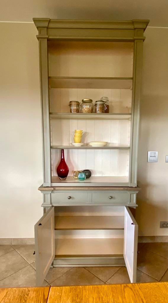 Landelijke buffetkast / boekenkast, Enlèvement, Comme neuf, Avec tablette(s)