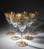 VAL SAINT LAMBERT - 6 PAMPRE D'OR GLAZEN - VSL, Antiek en Kunst, Ophalen of Verzenden