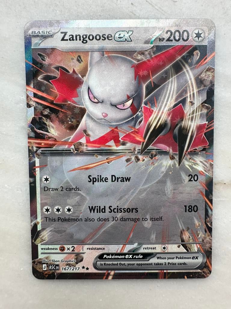 Zangoose Ex 167/217, Ophalen of Verzenden, Nieuw