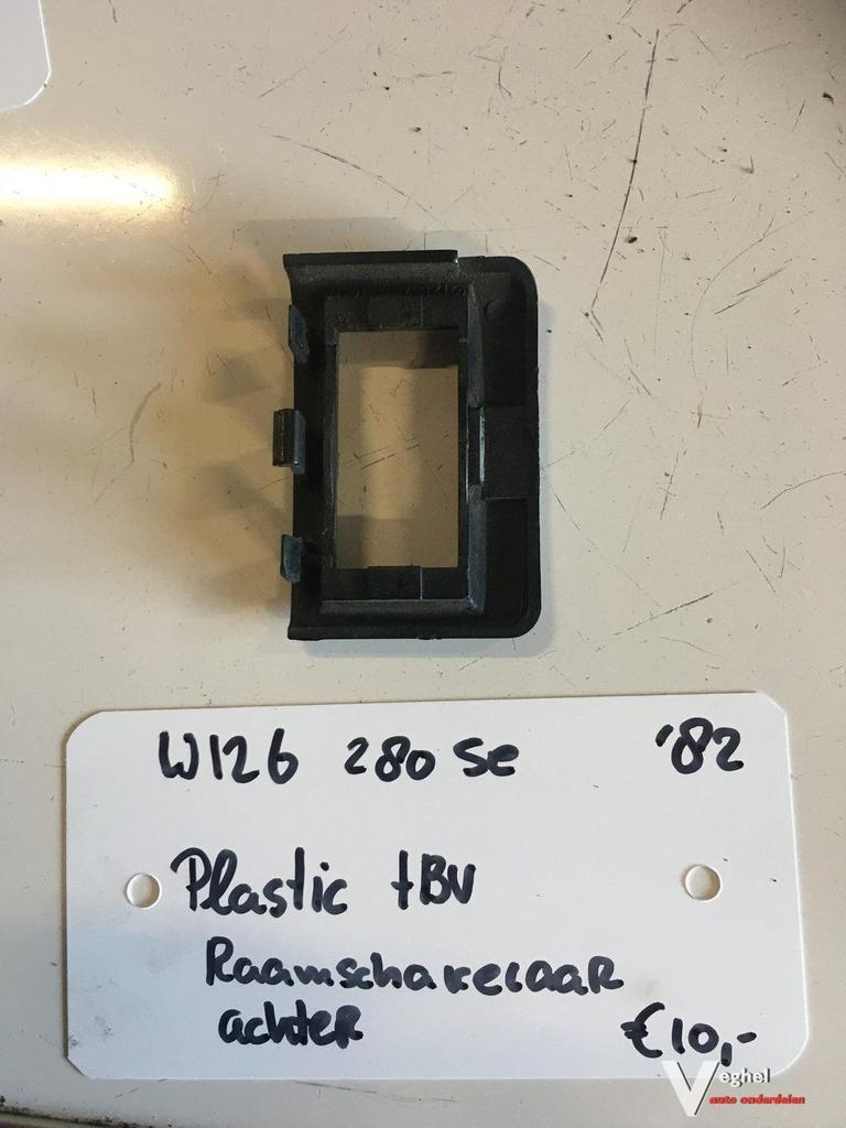 Mercedes w126 280SE 1982 Let op Plastic kapje tbv Raambedien, -, Utilisé, -, -