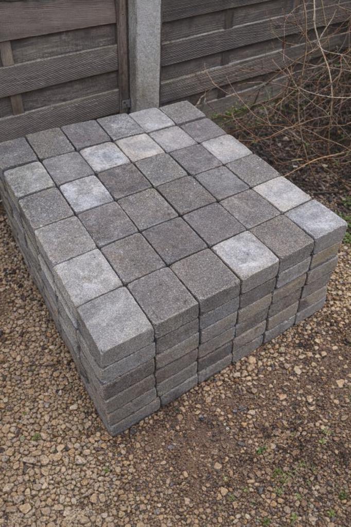 Betonklinkers - goede staat, Jardin & Terrasse, Pavé & Dalles, Utilisé, Briques, Béton, Enlèvement