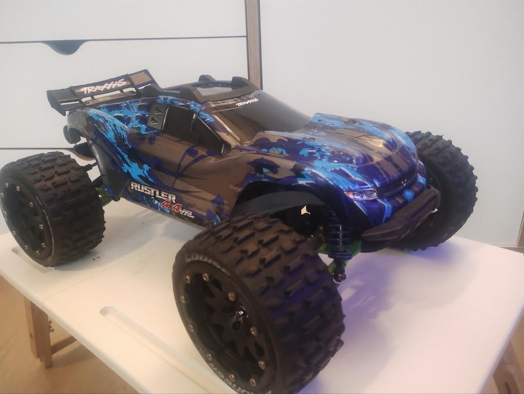 Traxxas Rustler 4x4 VXL geüpgrade, Ophalen of Verzenden